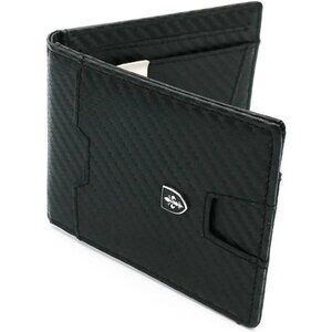 Carbon Fiber Wallet (Black) Credit Card Holder (Up to 11 Cards) and RFID Wallet